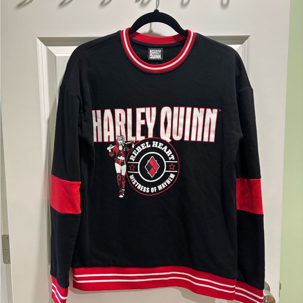 Harley Quinn Black and Red Sweatshirt
